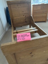 Antique Pine Childs Sleigh Bed