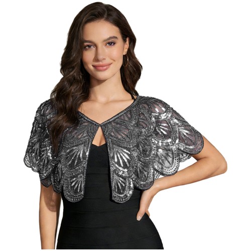Womens 1920s sequin - 1920s, shawl