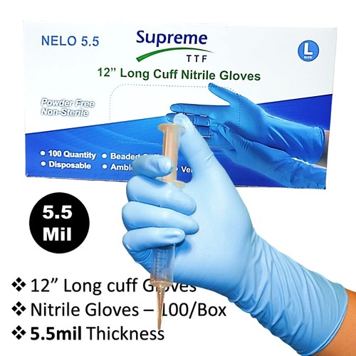 Long cuff nitrile disposable - long,