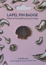 SCALLOP Shell Beach Lapel Pin