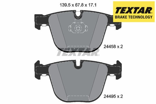 Brake pads set rear - fits:, bmw