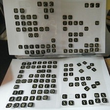 Spares HOBBYCRAFT A - Z Dome type A to Z sticker labels for indexing 12 x 12 mm 