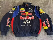 Unisex UK New Adults F1 Team Racing Red Bull Jacket Embroidery Cotton Padded