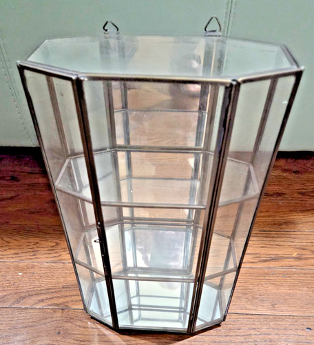 Glass with brass - hanging, curio