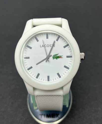 Lacoste white watch - white,