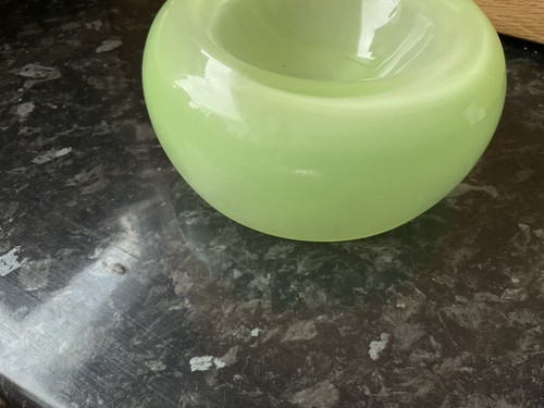 Green polished glass circular - polished,