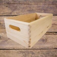 Wooden Rectangle Storage Crate