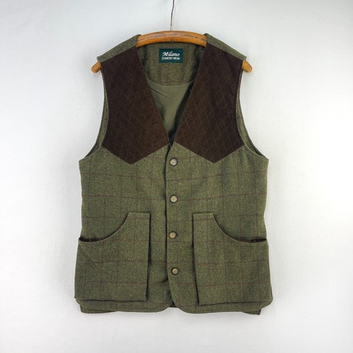Milano tweed shooting vest - milano,