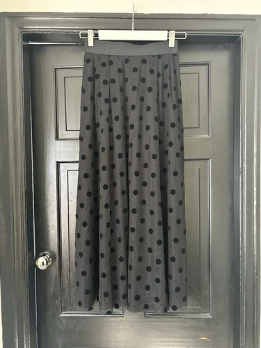 Black spot polka dot mesh - spot,
