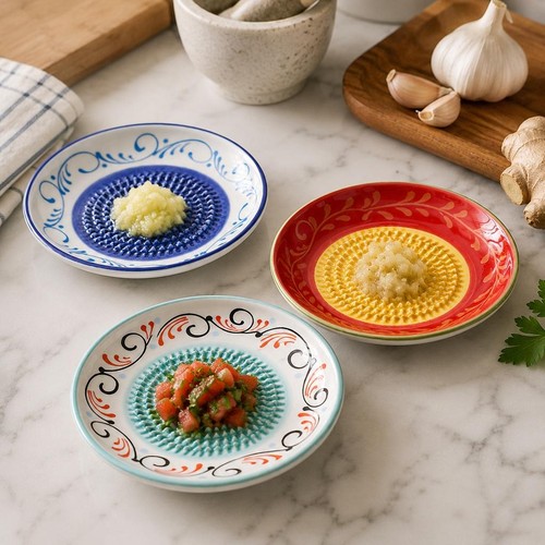 Durable spanish ceramic garlic - spanish,