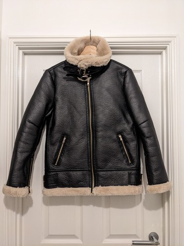 Zara black double faced - black, double-faced