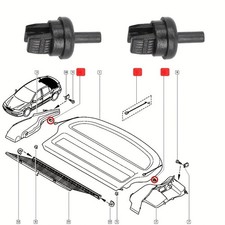 FIT RENAULT Parcel Shelf Rear