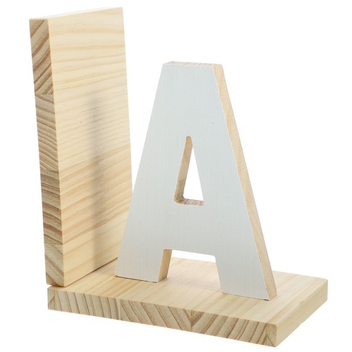 White wooden book stand - white,