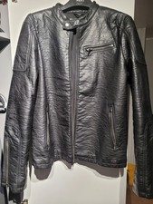 FIRETRAP MENS BLACK LEATHER