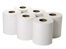 12 WHITE ROLL Centre Feed