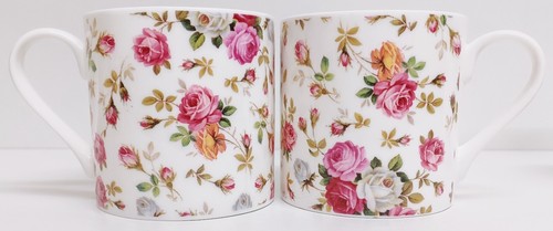 Garden roses mugs - roses, set
