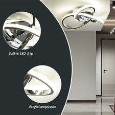 Dimmable 3 Color LED Ceiling Light Modern Chandelier Lights Lamp Kitchen Bedroom
