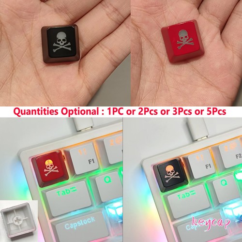5pcs translucent key caps - 1-5pcs,