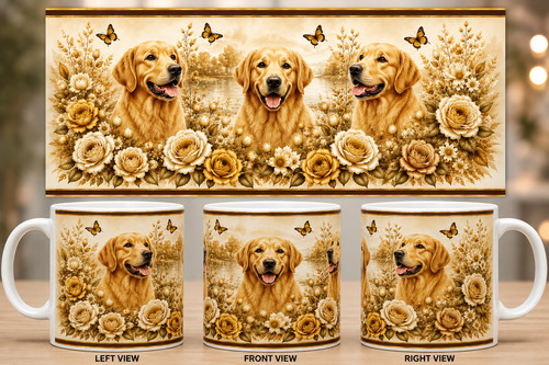 Golden labrador retriever mug - golden,