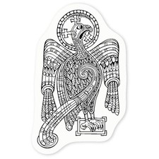 'Celtic Eagle' Clear Sticker