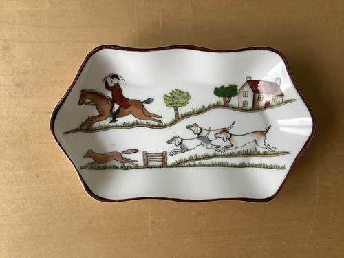 Coalport hunting scene fine - coalport,