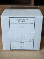 Laura Ashley Mini Cage Quantrill Ceiling Pendant Light - Brass - New in box