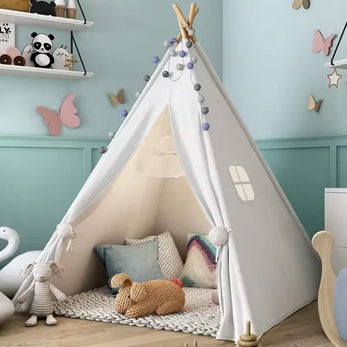 Large canvas kids teepee star - large,