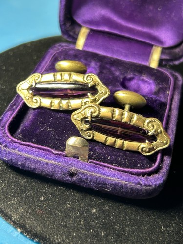 Victorian gold tone - tone, amethyst