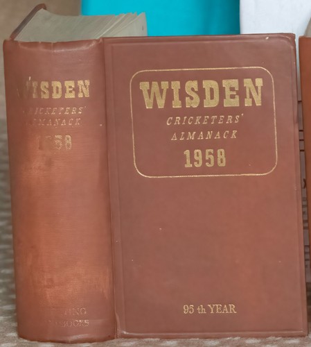 1958 wisden hardback 95th - hardback,