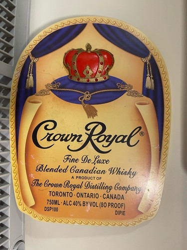 Crown royal large wood bar - crown,