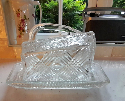 Vintage clear glass large - clear,
