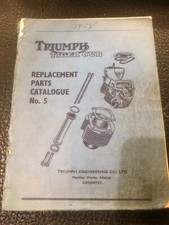 TRIUMPH T20 & T20C TIGER CUB OEM ILLUSTRATED SPARE PARTS MANUAL #5 January 1958