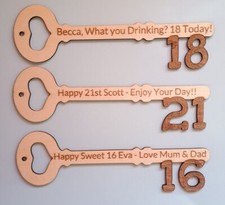 Birthday Key - 16 18 21 -
