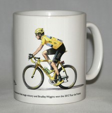 Cycling Mug. Bradley Wiggins and Mark Cavendish, Tour de France 2012
