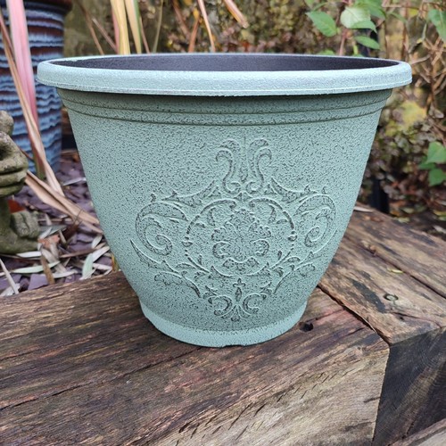 Decorative plant pot - decorative, round