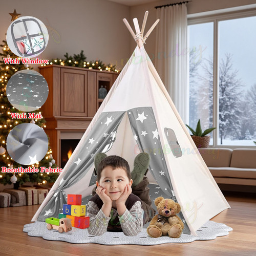 Kids teepee canvas - teepee, child