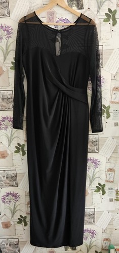 Coast black long mesh - mesh, sleeve