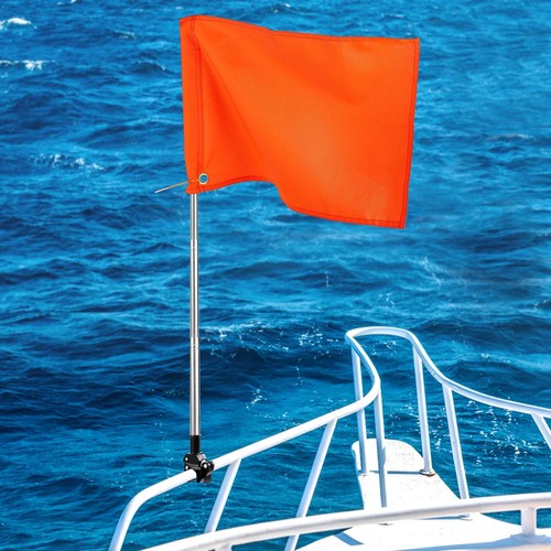 Orange boat flag - orange,