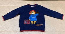 The Adventures Of Paddington Bear Knitted Jumper In Navy - 1-1.5 Years - Used
