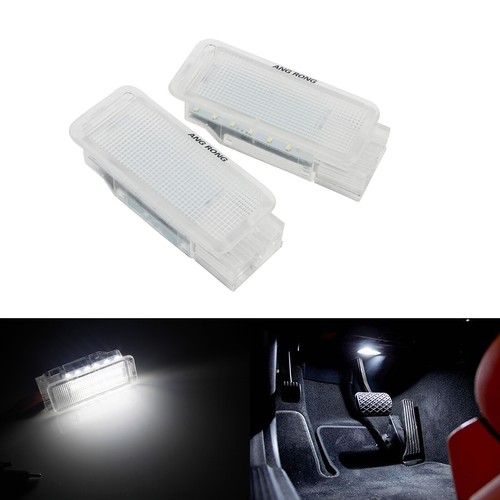 Pair white led luggage - white,