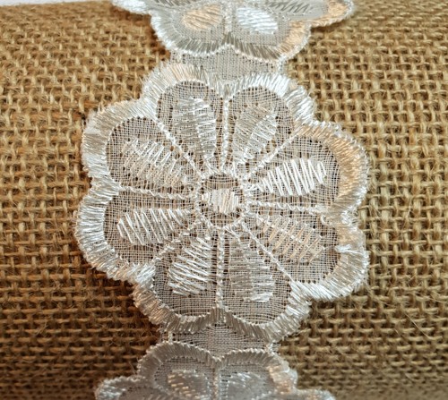 Cream guipure lace trim width - cream,