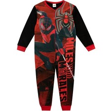 Spider-Man Sleepsuit Kids Boys Toddler 3-10 Years All In One Pyjama Sleepwear