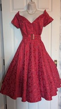 British Retro Red Dee Dee 50s