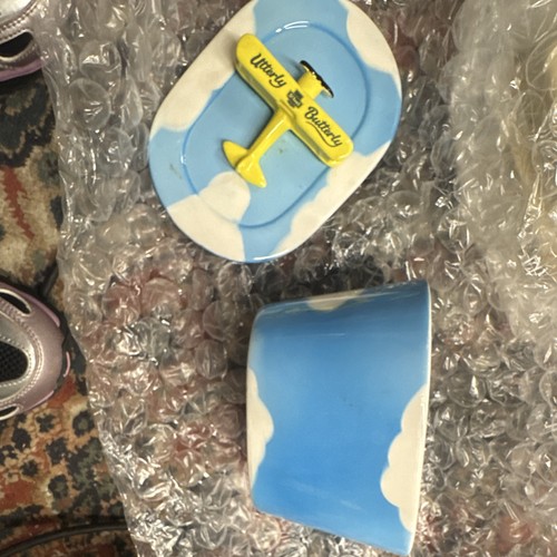 Ceramic covered butter dish - covered,