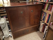 vintage tv cabinet with doors
