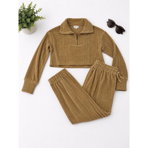 Lis collection tan ribbed - tan,