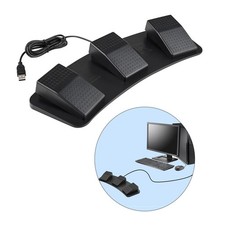 USB Foot Pedal PC Triple Foot