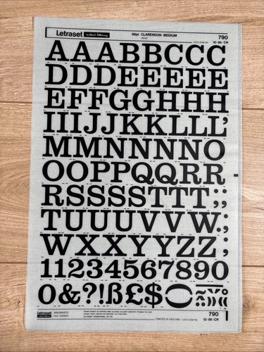 Letraset rub transfer - letraset, on