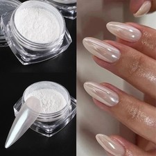 White Pearl Chrome Nail Powder