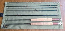 Stunning Sharpes of Aberdeen Aquarex 9' 6 pc / 7' 6" 5 pc travel fly rod #5/6. 